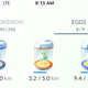 My eggs (including one new one) after my second run. That 10km one just doesn’t want to hatch!